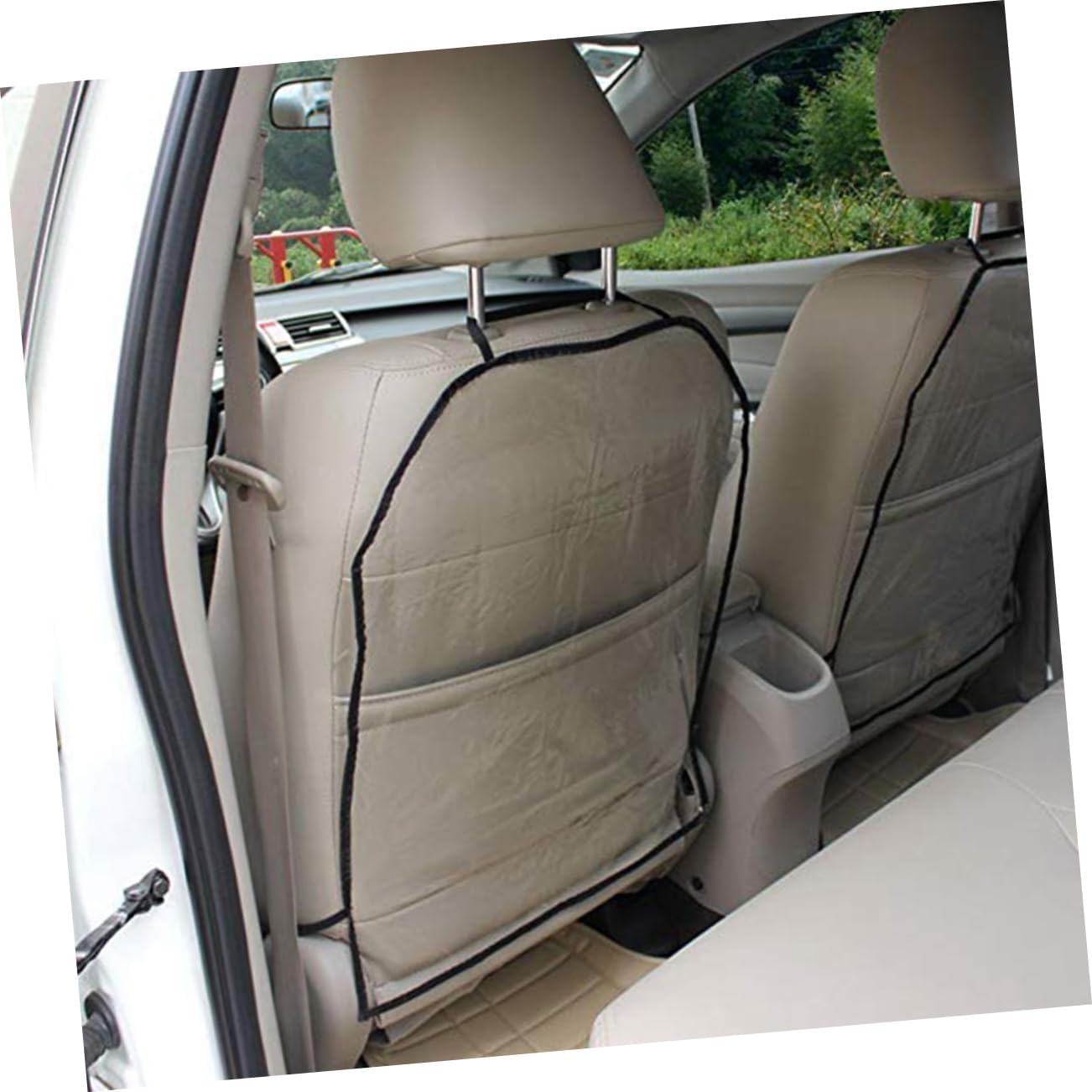 Mikinona Car Seat Back Mat Waterproof Anti-Kick Protetctive Cover Seat Cover Protector for