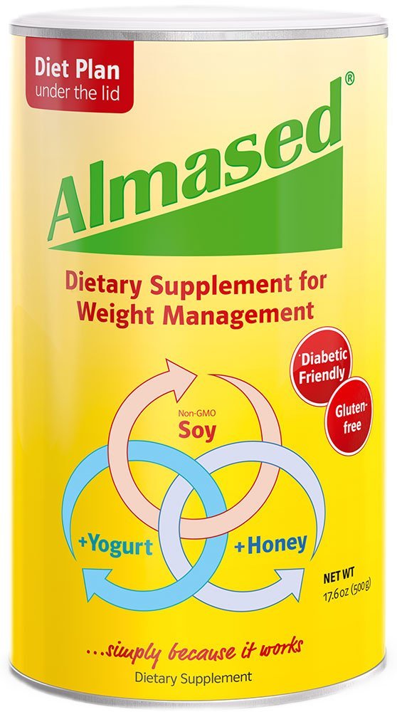 Almased Meal Replacement Shake - Low-Glycemic High Plant Base Protein Powder- Nutritional Weight Health Support Supplement - Original Flavor - 17.6 oz