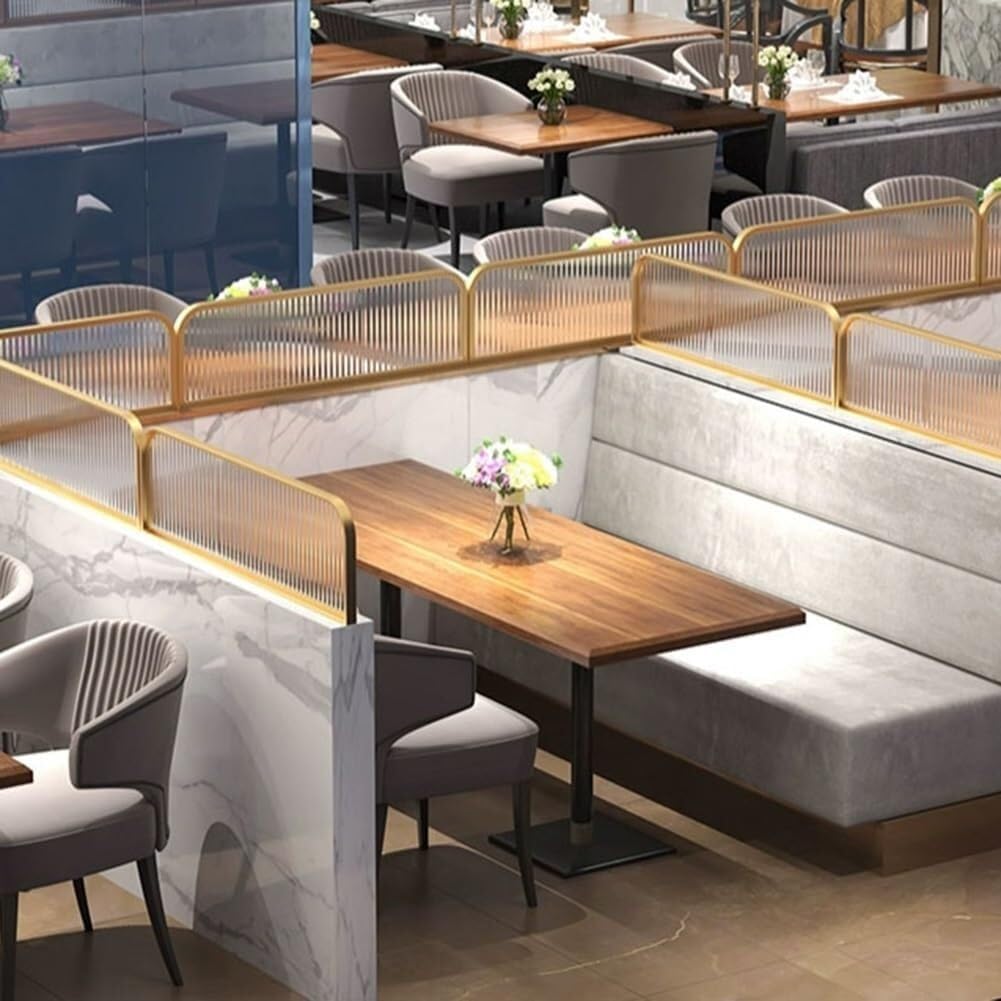 Żelazne ścianki działowe do jadalni Półfabrykaty na blaty restauracyjne i biura domowe Przegroda przestrzeni dla zwiększenia prywatności i wystroju