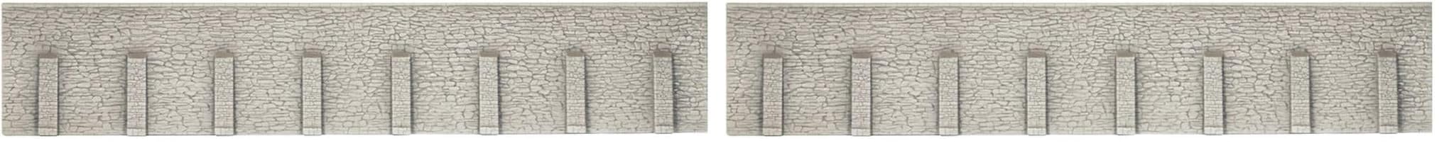 Noch 58066 H0 Stuetzmauer Hartschaum-Fertigmodell (Packung mit 2)