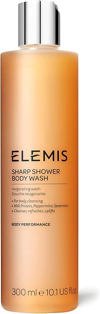 ELEMIS Sharp Shower Body Wash, Invigorating Bath and Shower Wash to Cleanse, Refresh and Uplift, Luxurious Daily Body Wash with Essential Oils for Cleansed and Soft Skin, 300ml