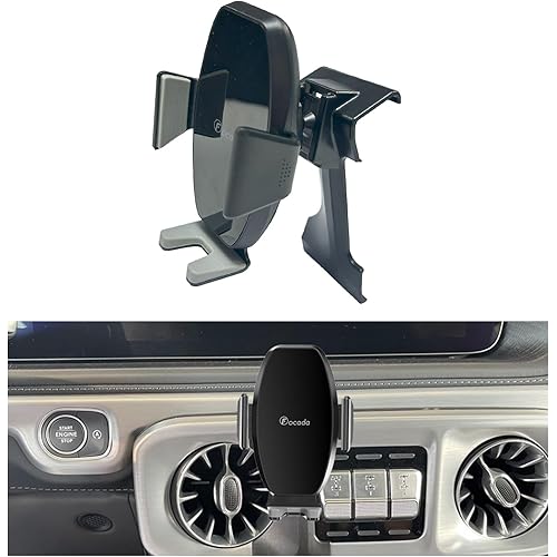 Car Phone Mount for Mercedes-Benz G-Class G Wagon 2019–2024, Vehicle-Specific Phone Holder, Stable Clip Design with 360° Rotation, Hands-Free Cell Phone Mount, Interior Accessories
