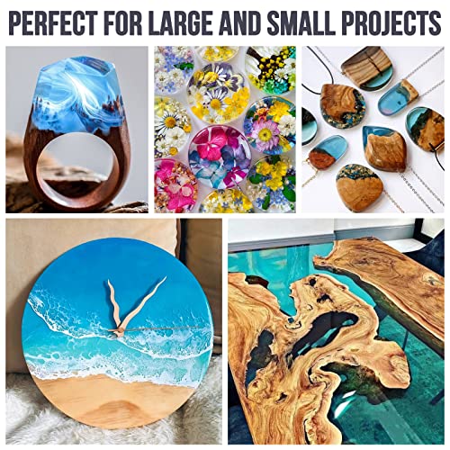 image for FUHITIM Epoxy Resin 16OZ - Crystal Clear Epoxy Resin Kit - Self-Leveli