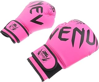 BESPORTBLE 1 Par De Luvas De Luta De Boxe Luvas De Luta Livre Luvas De Boxe Luvas De Treinamento Saco De Areia Luvas De Treinamento De Boxe Rosa Luvas Pu