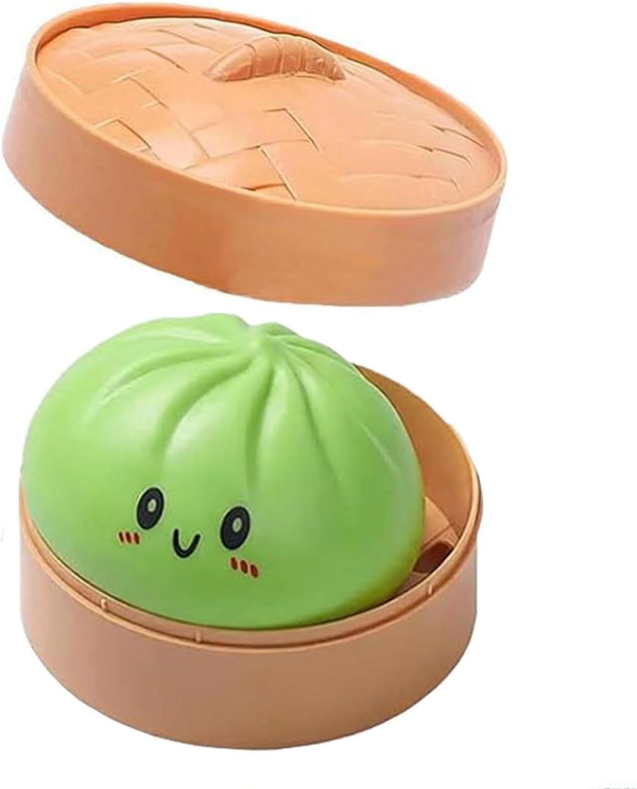 – Mystery Dumplings Squishy, Squishy Dumpling Toy, Dumpling Squishys Blind Box, With Steamer Box, Soft Squeeze Dumplings For Adults Teens (green)