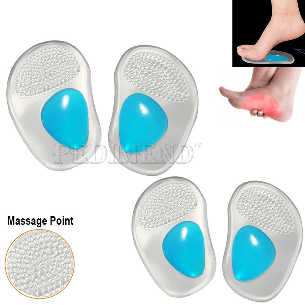Pedimend silicone gel solette supporto plantare – tacco alto anteriore piedi shoe Pads – riduce la pressione sulla parte anteriore del piede – Foot Care – (2PAIRS – 4pcs) – Scarpa prevenire