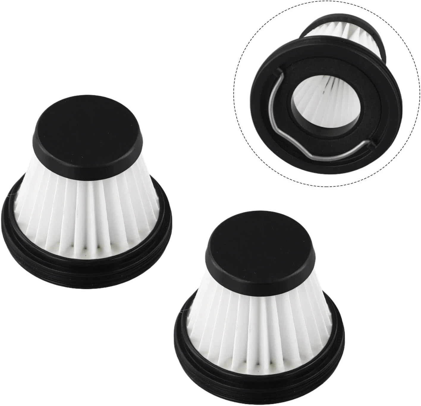 2pc Replacement Filter Compatible with Baseus Compatible with A3 Lite Handheld Vacuum Cleaner Spare Part Accessories