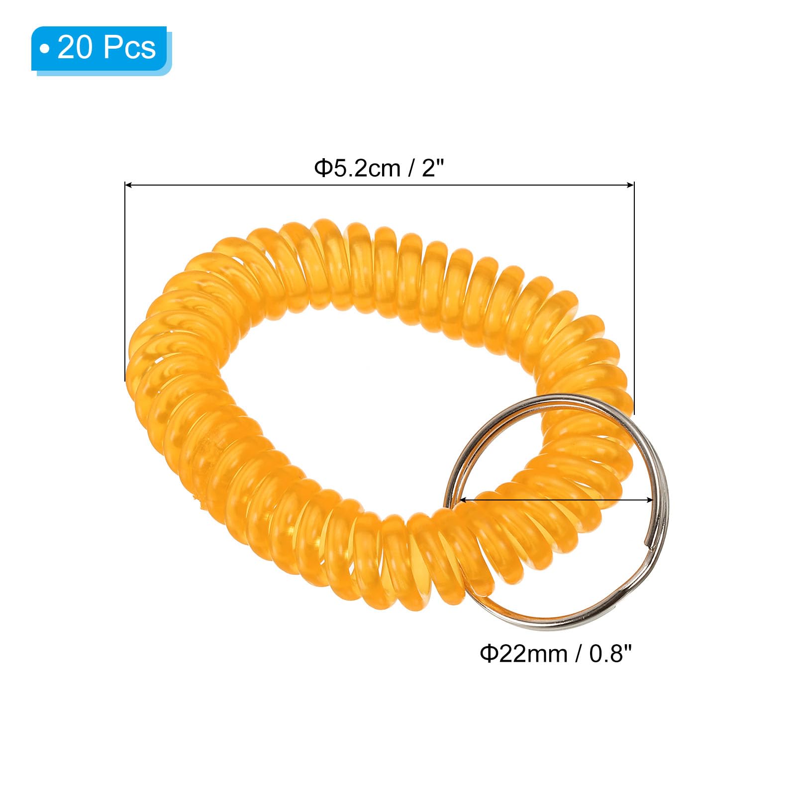 PATIKIL Spiral Wrist Coil Keychain - Image 2