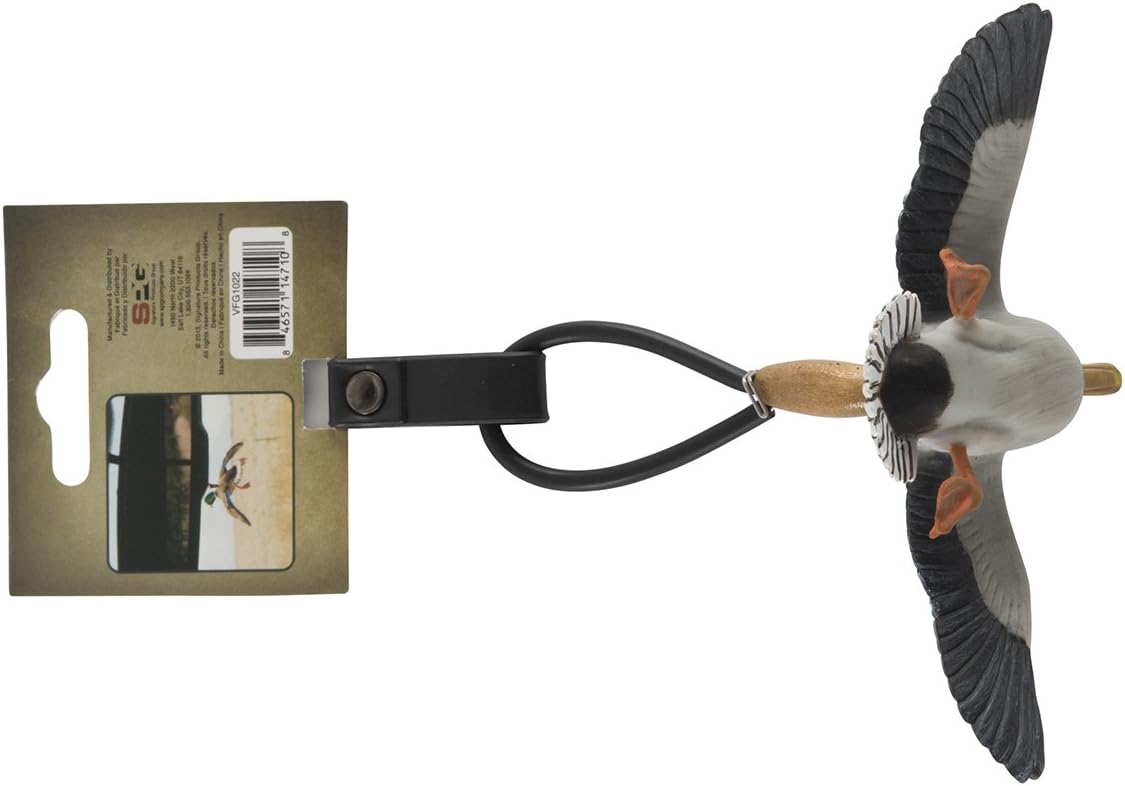 Interior Big Rack Shedz Flying Mallard Duck Figurine Rear View Mirror