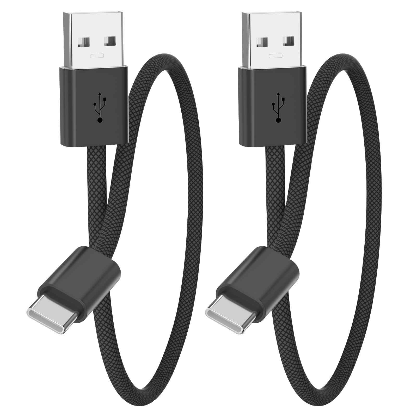 2-Pack for Carplay USB C Cable Woven Cord 1FT for iPhone 17 16 Pro Max 15/iPad 10 USB A to USB-C Cables Car-Play Data Transfer Vehicle Audio for
