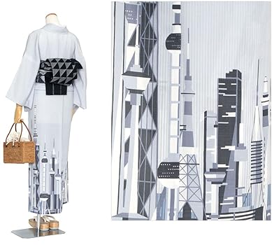 Amazon | [dear-japan] 撫松庵 絵羽 タワー グレー セオアルファ