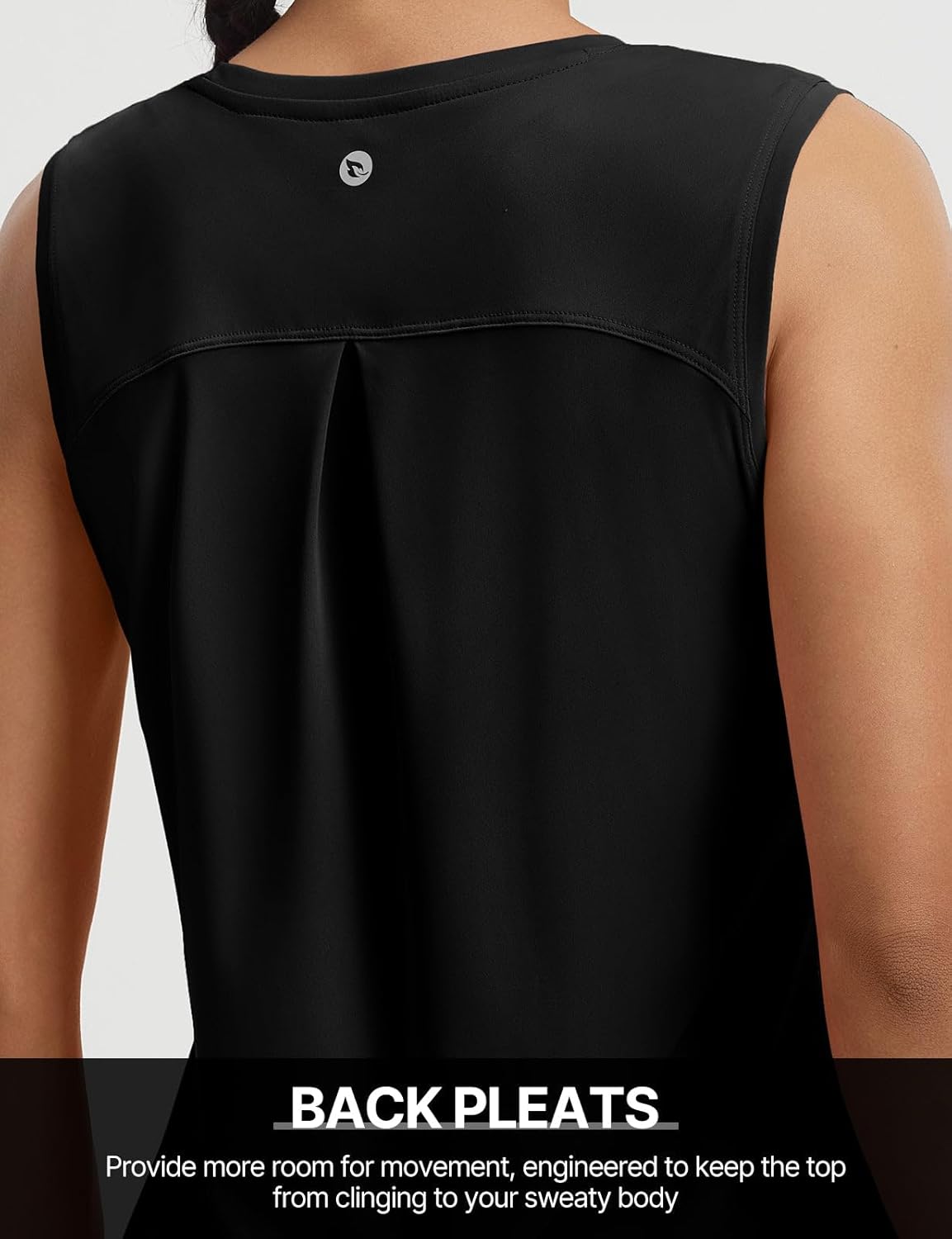 baleaf Women's Sleeveless Athletic Tops Workout Tank Tops Running UPF 50+ Breathable Lightweight Tennis Dry Loose Fit - Image 5