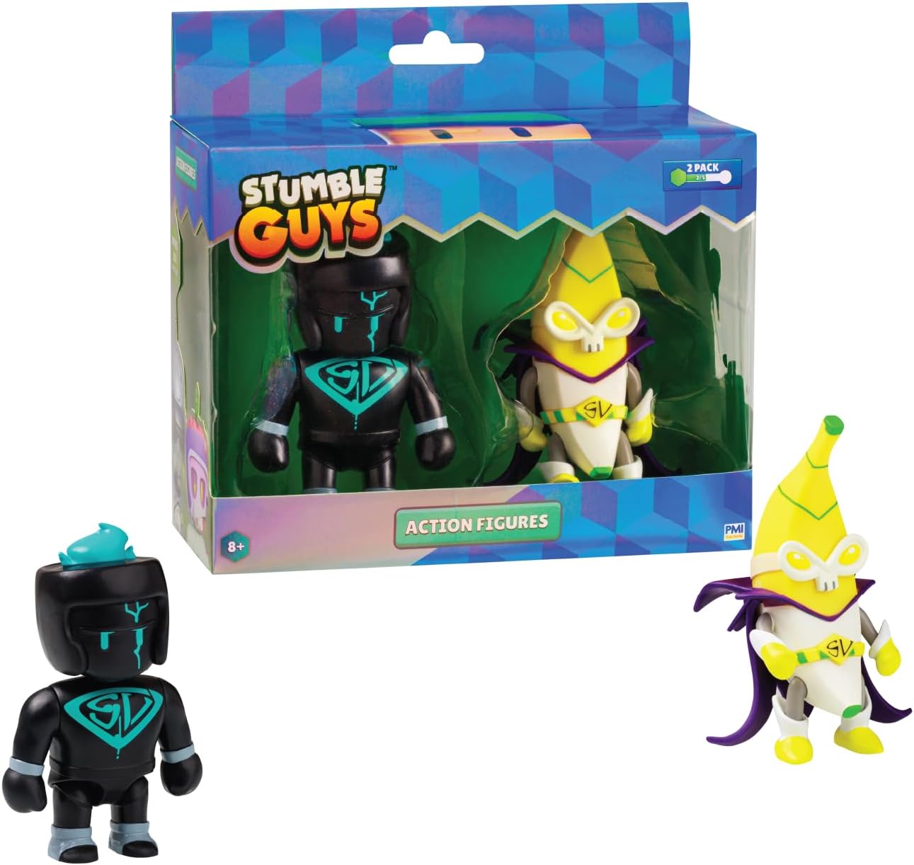 P.M.I. Stumble Guys Series 3 Articulated Action Figures 2-Pack Window Box
