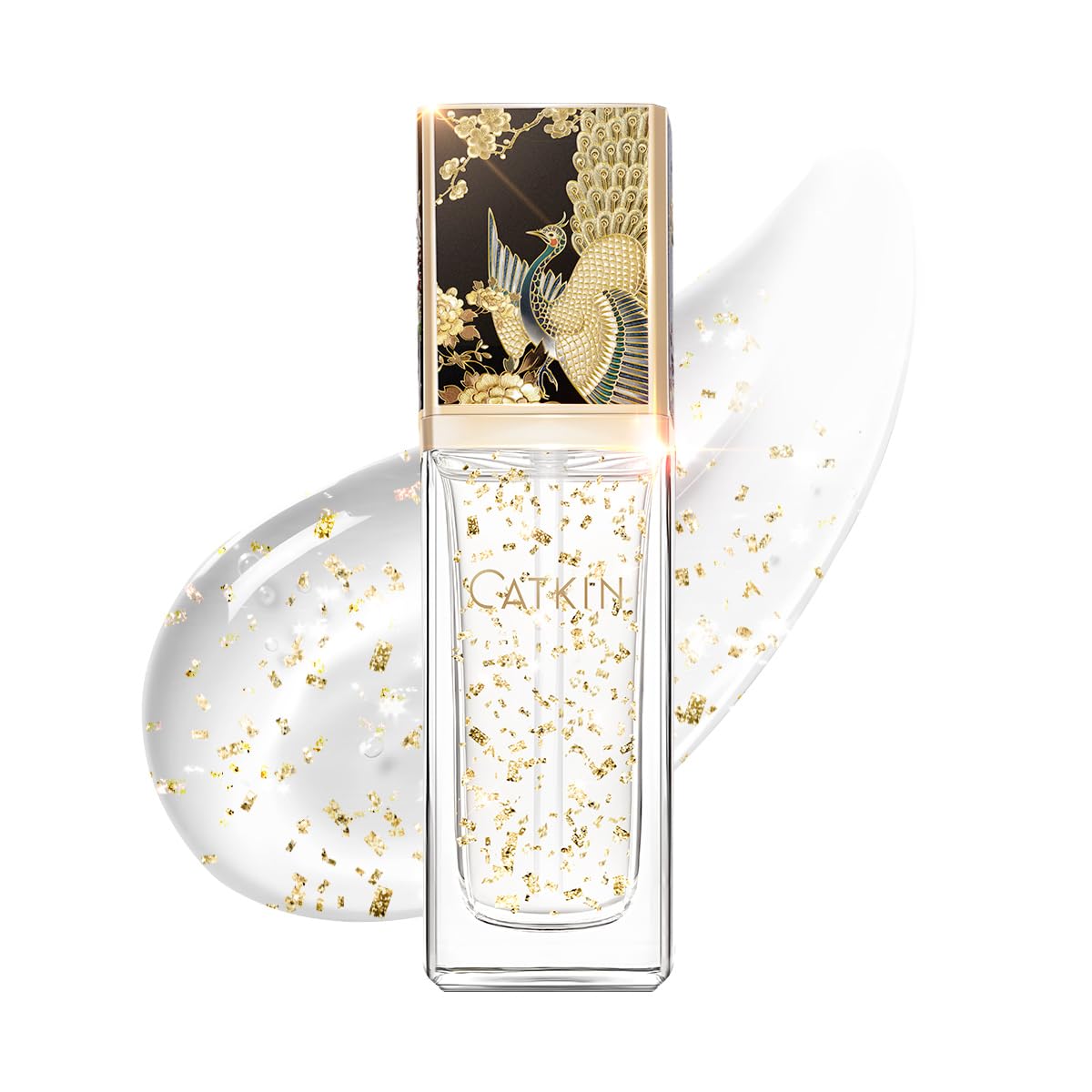 CATKIN Face Makeup Primer Base Ultra Hydrating Essense Natural Glow Finish for Dry Skin Blur Pores Infused with Black Truffle Serum & Hyaluronic acid