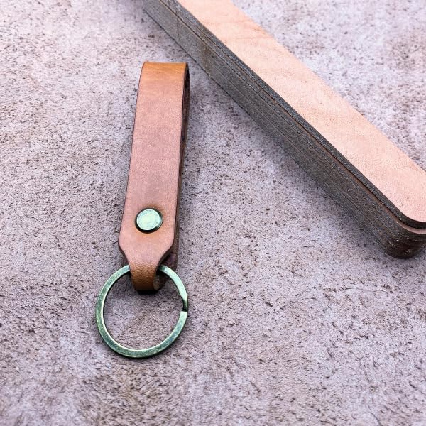 SCHWEGLER.online Schlüsselanhänger Leder personalisiert 4 mm braunes Rindsleder handgefertigt mit individueller Gravur