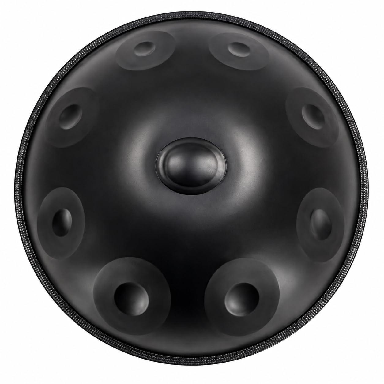 Tamburo a mano da 55,9 cm in D minore, 9 note, con borsa, supporto e mazze | Il set di pentole in acciaio include 2 mazzuole, supporto e panno antipolvere per pratica, performance, meditazione e relax.