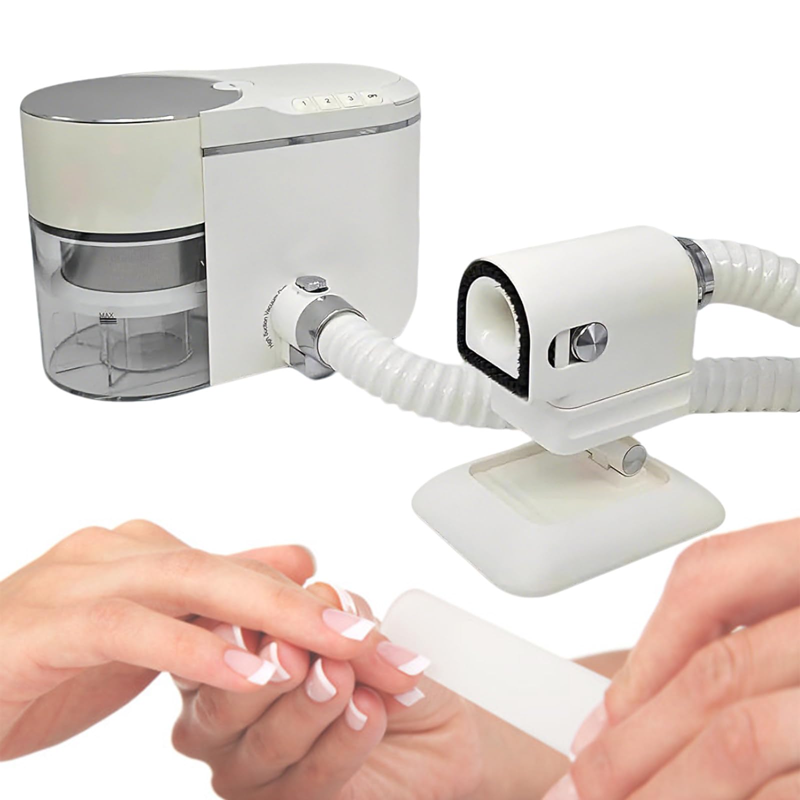 Aspirapolvere Professionale per Polvere da Unghie con Aspiratore Incorporato, Motore Brushless a Basso Rumore (≤68dB), modalità Regolabili per Uso in Salon Spa e Domestico