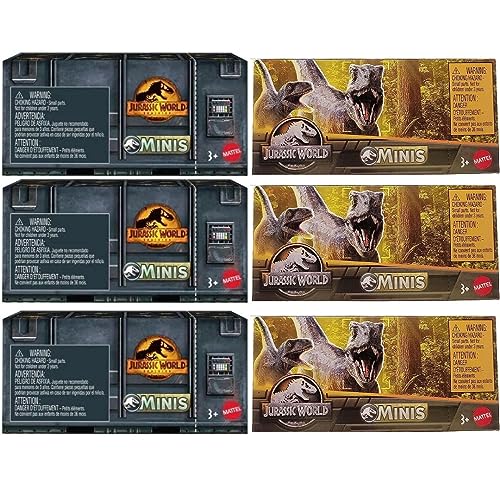 Jurassic World Dominion Dinos Minis Surprise Combo Box Set Bundle (Pack of 6)