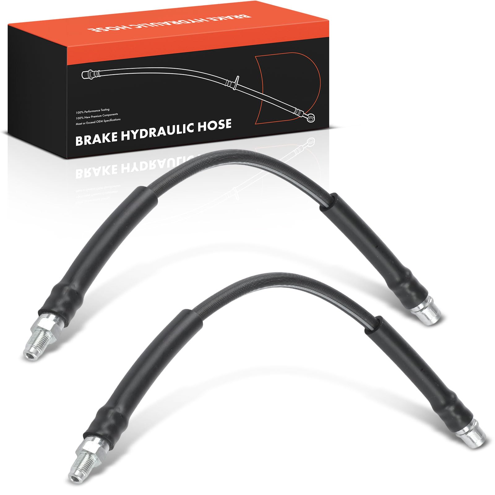 Frankberg 2x Bremsschlauch Vorne Links Rechts Kompatibel mit C219 CLS280 CLS300 CLS320 CLS350 CLS500 2004-2010 W211 E200 E220 E230 E280 E320 2002-2015 Replace# 2304200048