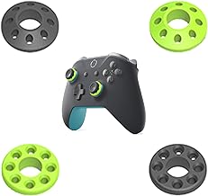Precision Rings Aim Assist Motion Target Control Controller Rings for PS5, PS4, Xbox Series X/S, Xbox One X/S, Xbox 360, Rapoo,Switch Pro,Razer Wolverine V2 Scuf Controller (2Black2Green)。