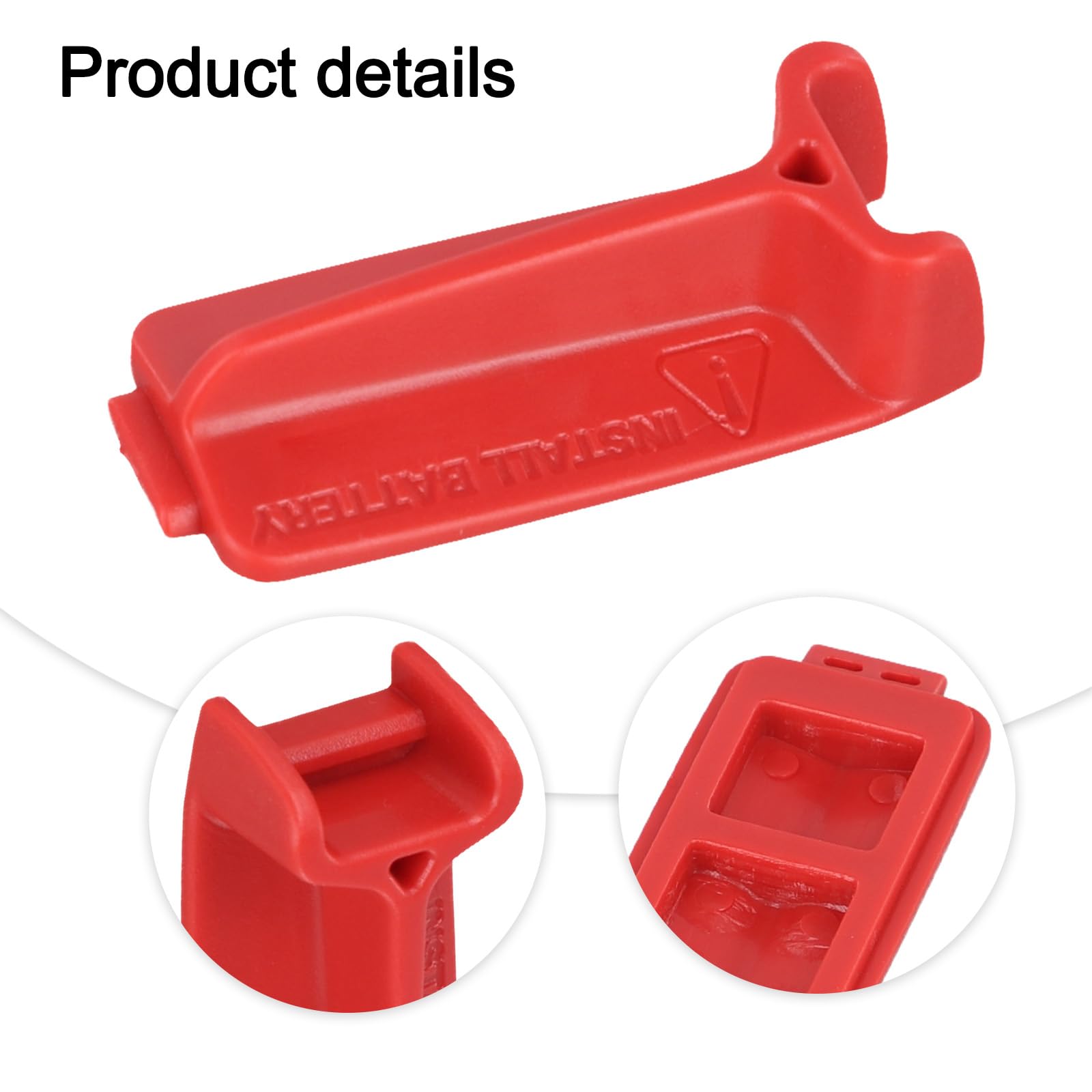 Cubierta de batería de repuesto para batería de bicicleta, cubierta de terminal de batería, cubierta de asiento de batería de bicicleta para paquete de batería Sram 4,8 cm x 1,3 cm (cubierta de