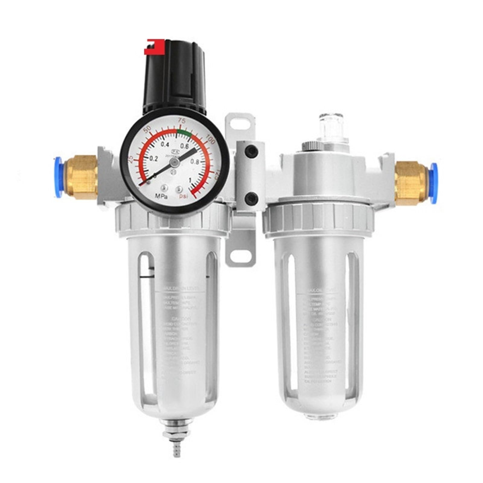Valvola per separatore d'acqua dell'olio del filtro dell'aria per parti pneumatiche del compressore SFC400 1/2 SFC300 3/8 SFC200 1/4 1Pcs(SFC W Pc14)