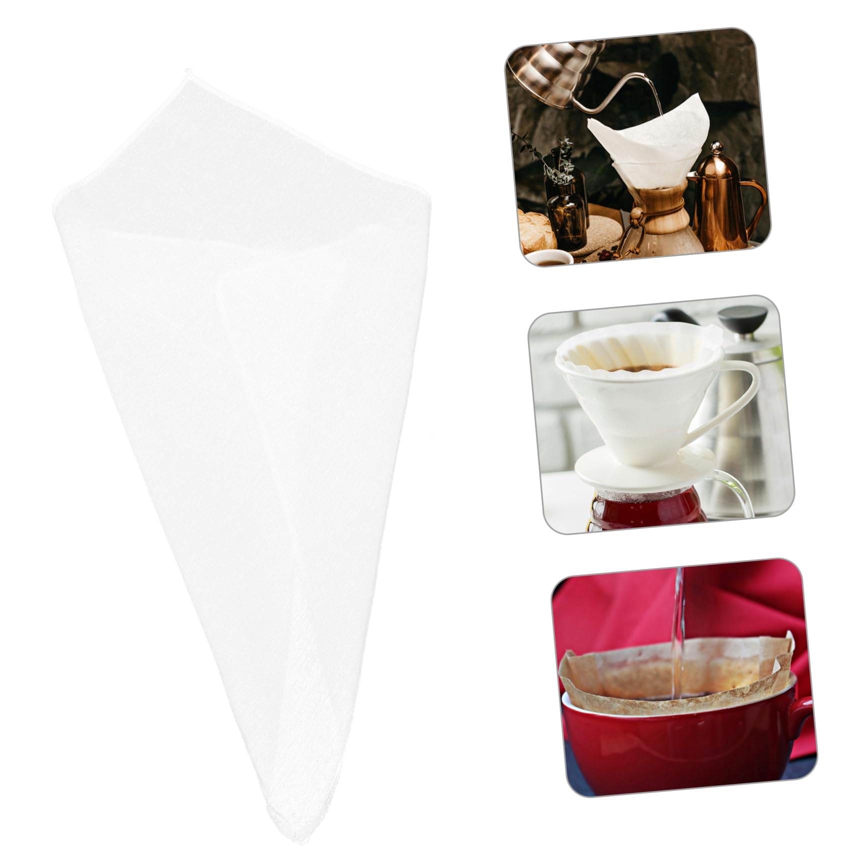 LALADEFIEE 6pcs Reusable Cheesecloth for Straining Unbleached Cotton Muslin Cloths for Nut Cooking and Crafts Filtration