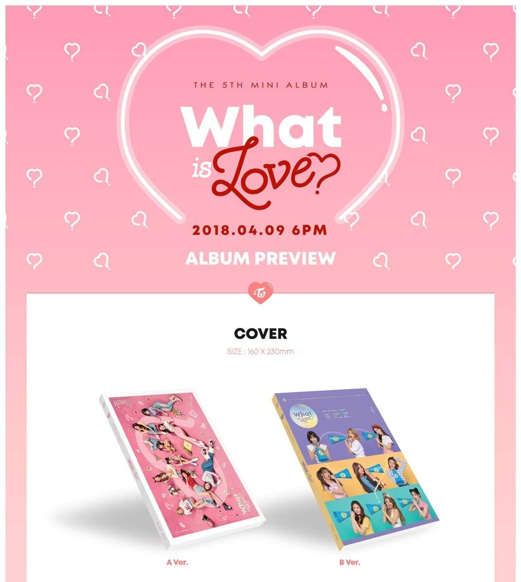 Amazon.com: (3 GIFT) Twice WHAT IS LOVE - [A ver] CD+Folded Poster
