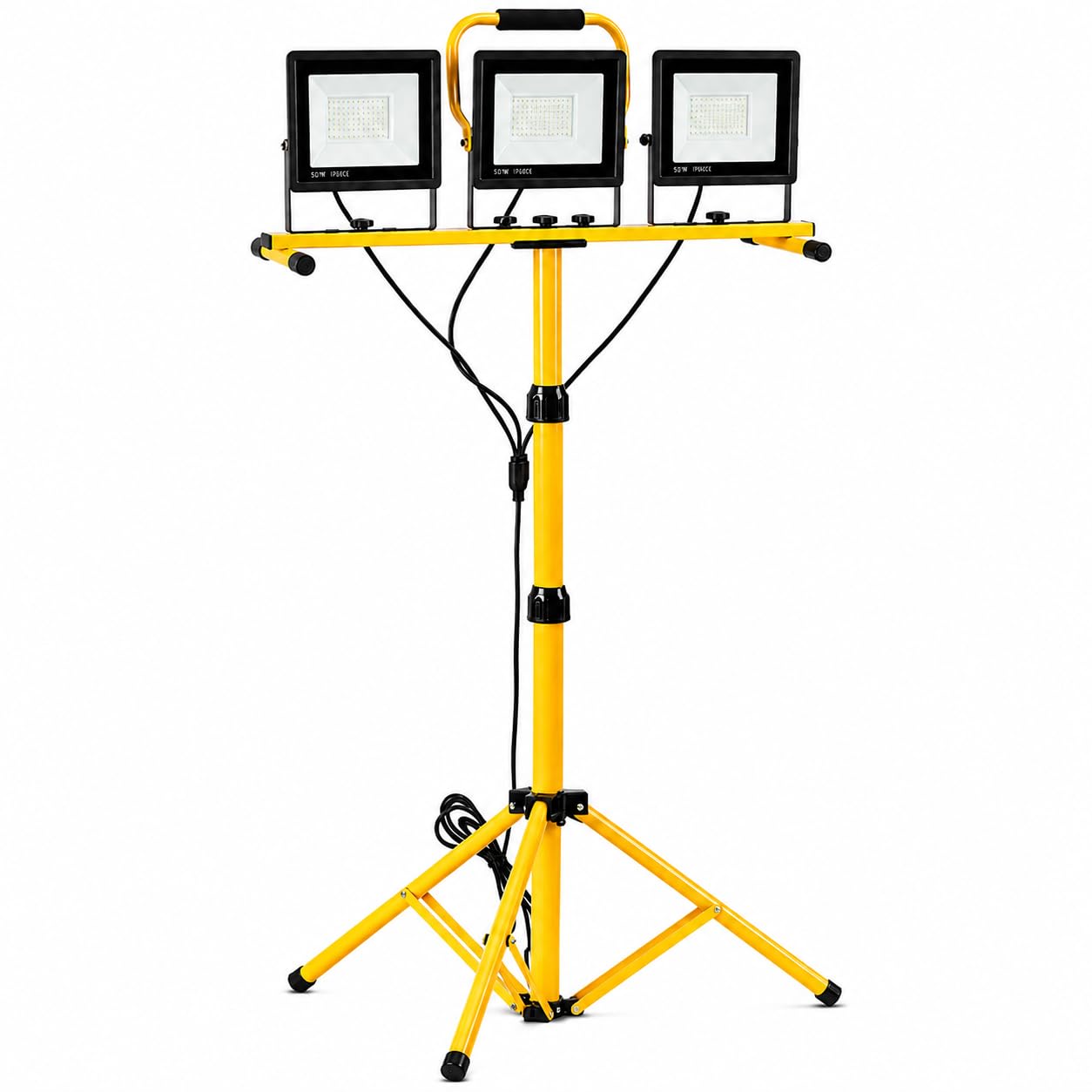 Led Baustrahler mit Verstellbarer Stativ,36000 LM Superhelle Arbeitsleuchte