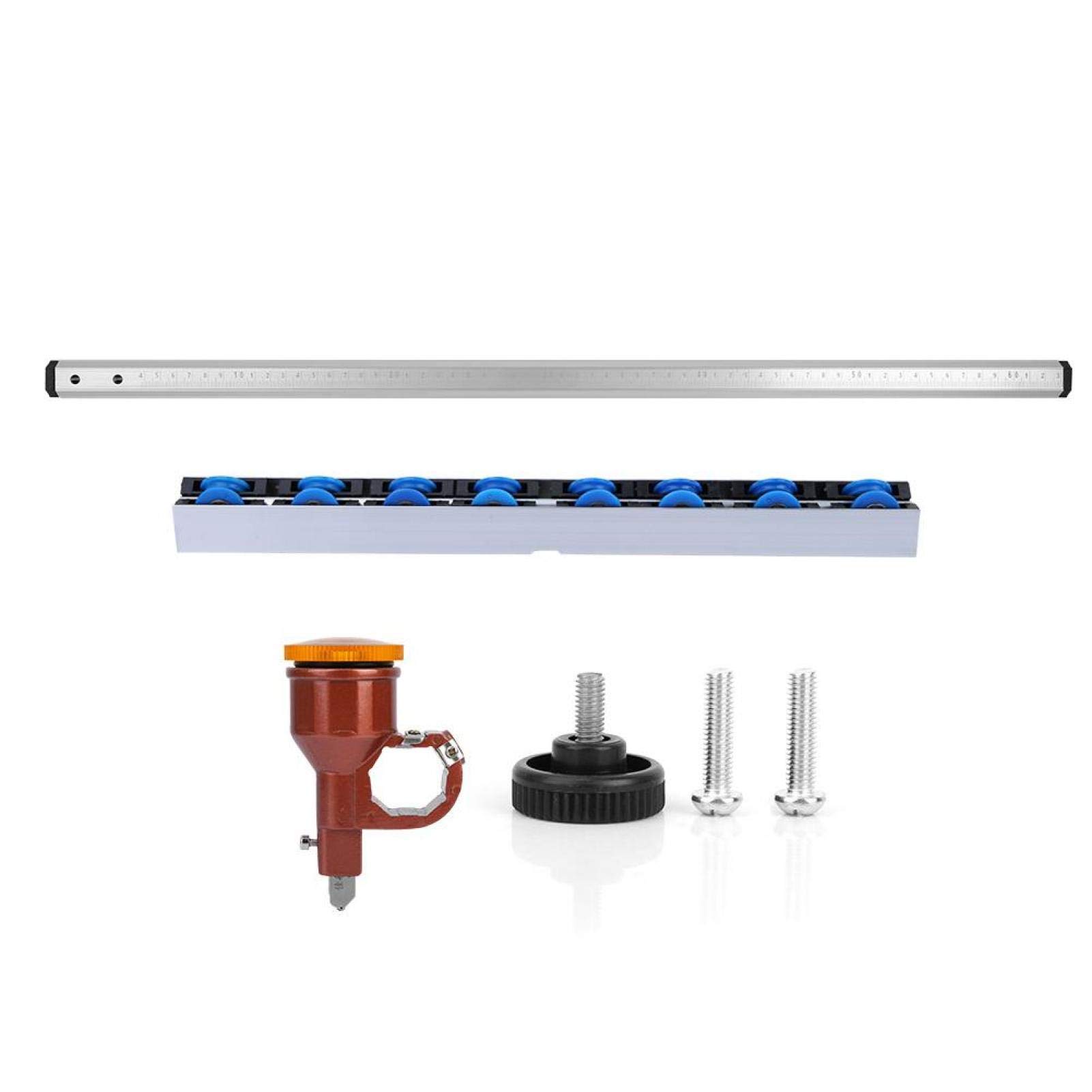 Asixxsix T Type Push Glass Cutter, T Type Glass Cutter, Error- T Type Hard Enough Clear 60Cm Length For Glass, Ceramic Tile, Floor Tile Vitrified Brick