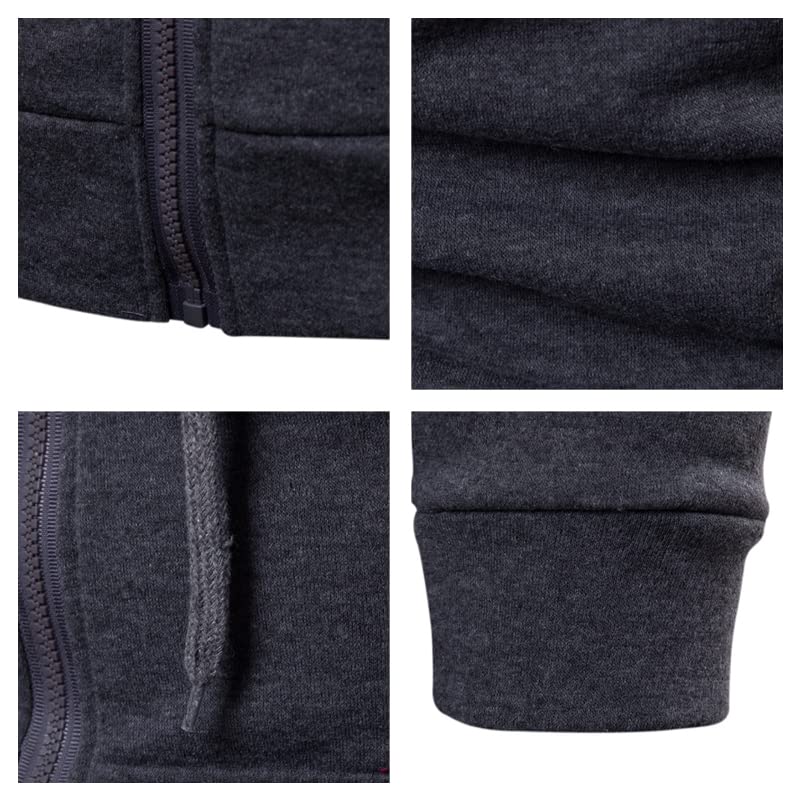 Tuta da uomo Set tuta da jogging NASA Giacca con zip con cappuccio + pantaloni abbigliamento sportivo Jogger/E/L