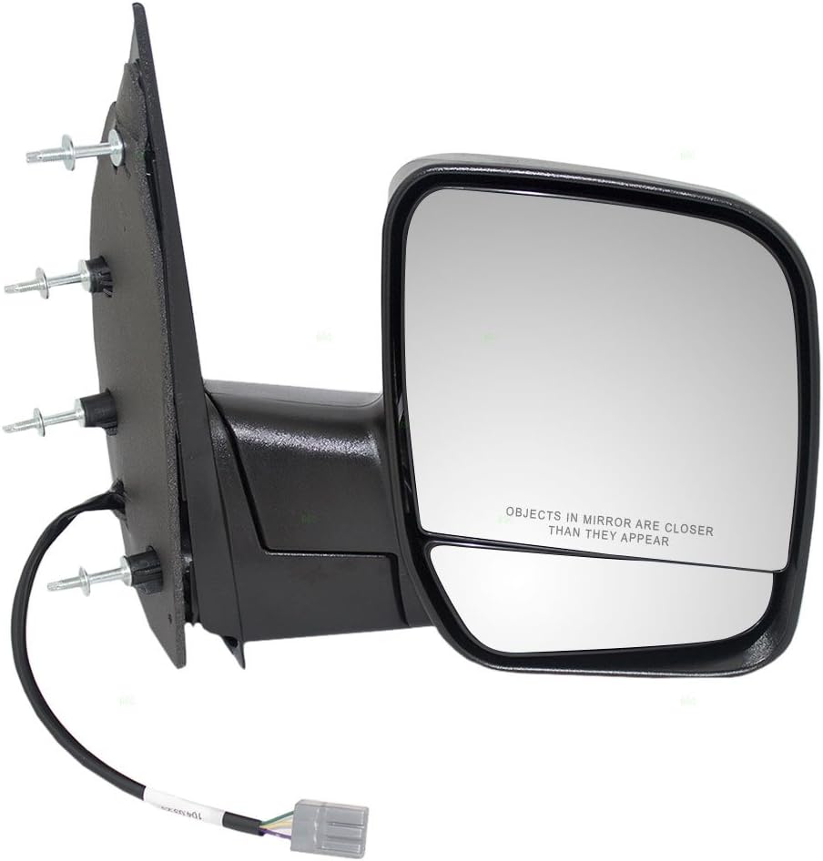 Passengers Power Side View Mirror Dual Glass Textured Replacement for 2002-2007 E-Series Van 2C2Z17682AAC