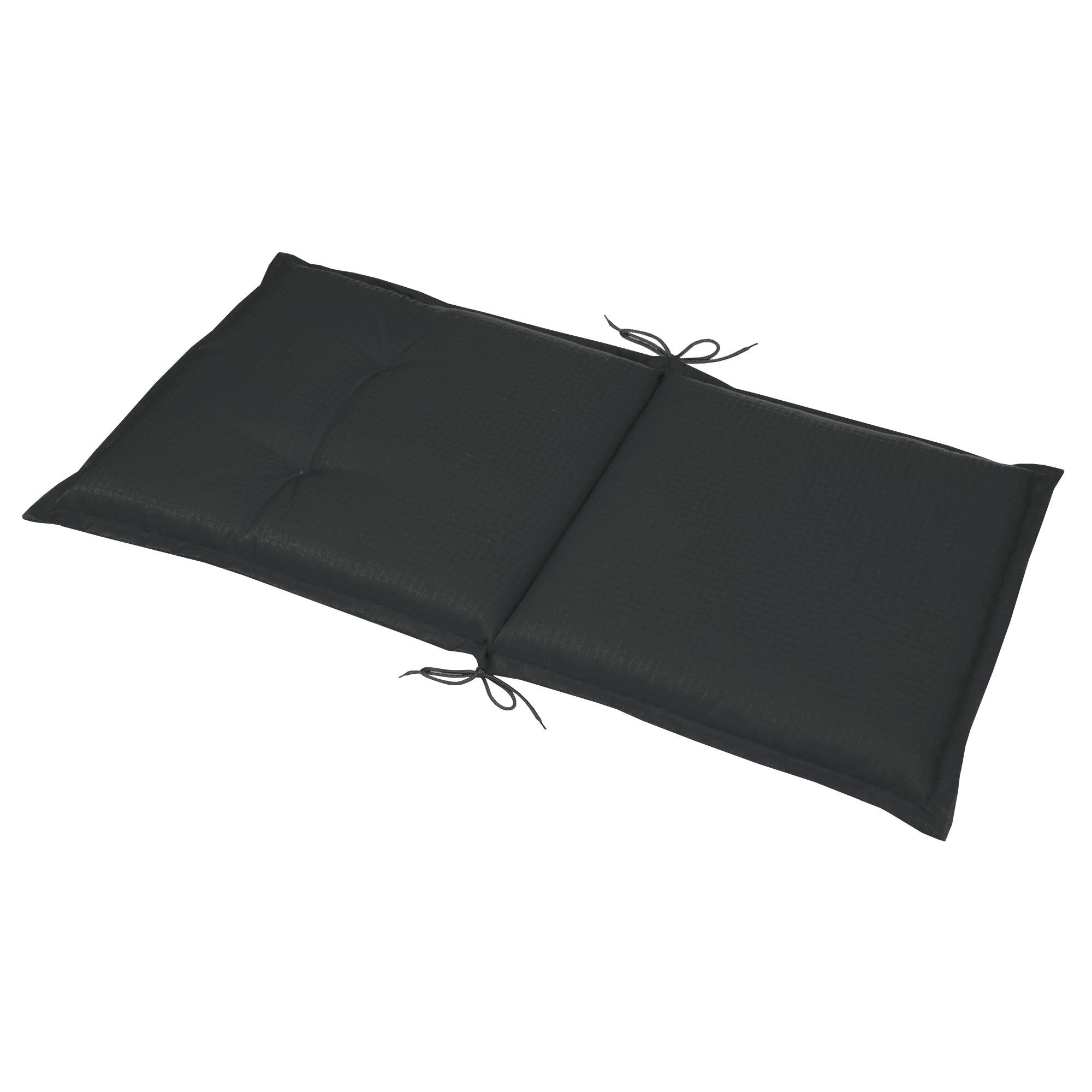 Beautissu 6er Set Niedriglehner Auflagen Sitzkissen für Garten Sitzauflage | 100x50cm 6cm dickes Anthrazit bequemes Sitzpolster Gartenstuhlauflage Niederlehner Balkon Camping Stuhl Stuhlkissen Base NL