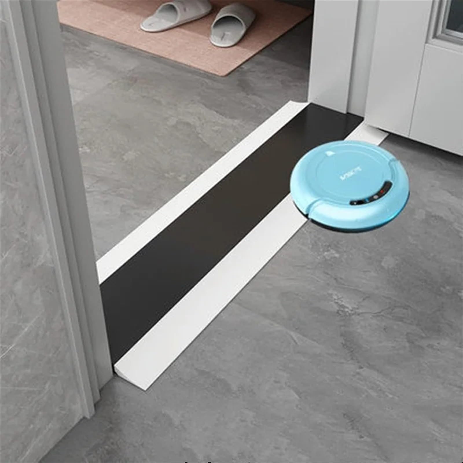 Striscia di chiusura dell'acqua, striscia sigillante in silicone per piatto doccia, barriera pieghevole 3M per pavimento per bagno e cucina, prevenzione delle inondazioni