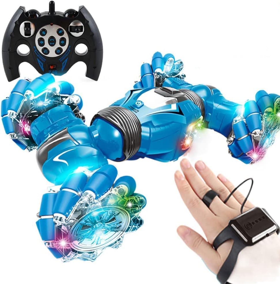 JASOBI 2.4G Watch Gesture Sensing RC Vehicle 4WD Twist Off-Road Climbing RC Truck 360-degree Rotation Drift Stunt Remote Control Car [2 Control Mode] Remote Or Watch (Blue) (B0CVNF228T) Amazon Price History, Amazon Price Tracker