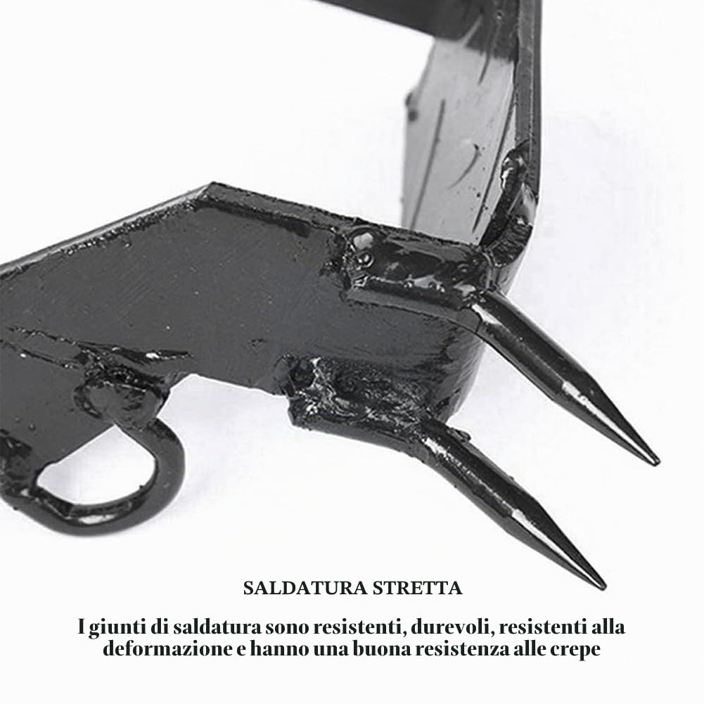 Garvee Set ramponi regolabili in acciaio per arrampicata su alberi - Portata 150kg - Due denti verticali - Perfetti per caccia, potatura, raccolta frutta e lavori su alberi e pali - Modello: due denti