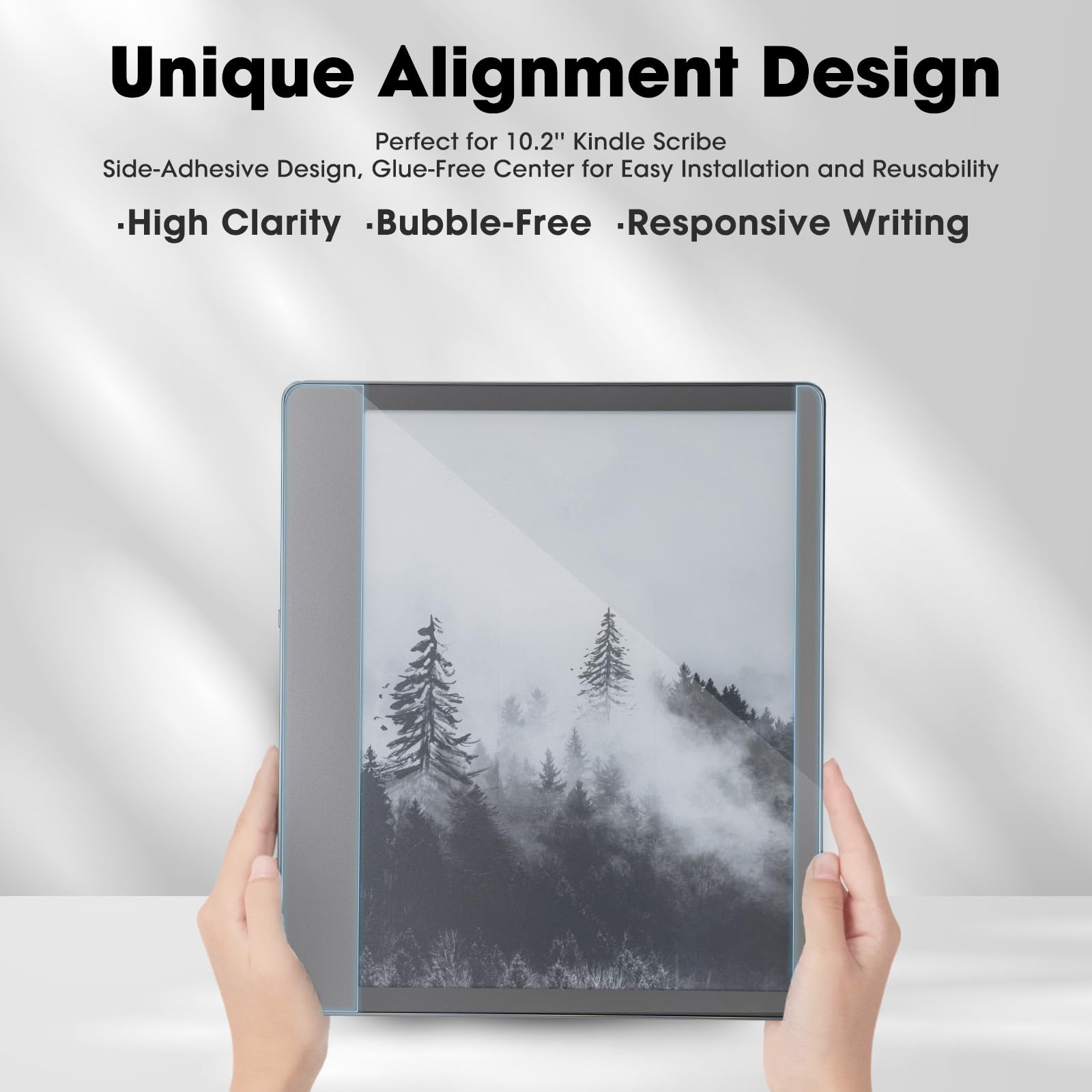 Displayschutzfolie für 10,2 Zoll Tablet Kindle | Schreibgefühl | 9H gehärtetes Glas | HD hohe Klarheit | Scribe | Boox Note | TouchPad D10