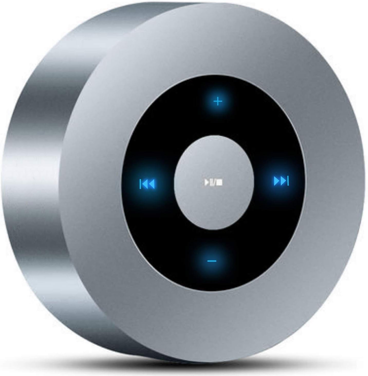 CLAVIER LED Touch Design 4.1 Bluetooth Speaker with HD Sound, Micro SD Support for iPhone/iPad/Tablet/Laptop/Echo Dot, Silver