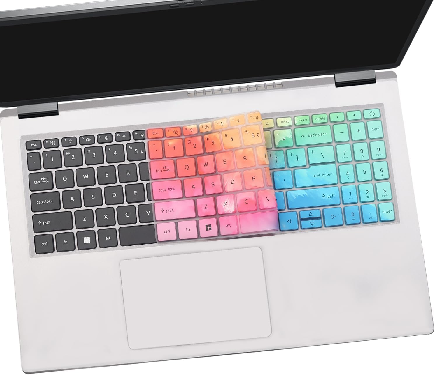 Keyboard Cover for 15.6" Acer Aspire 5 A515-57 A515-57G A515-57G-58R7 A515-57-53T2 A515-57-56UV/51WN A515-57-73L5/75RH 15.6 Inch Laptop(Not Fit The Older Model Acer Aspire 5 A515-46~A515-56)-Colorful image 5 of 7 B0CZK89GPW
