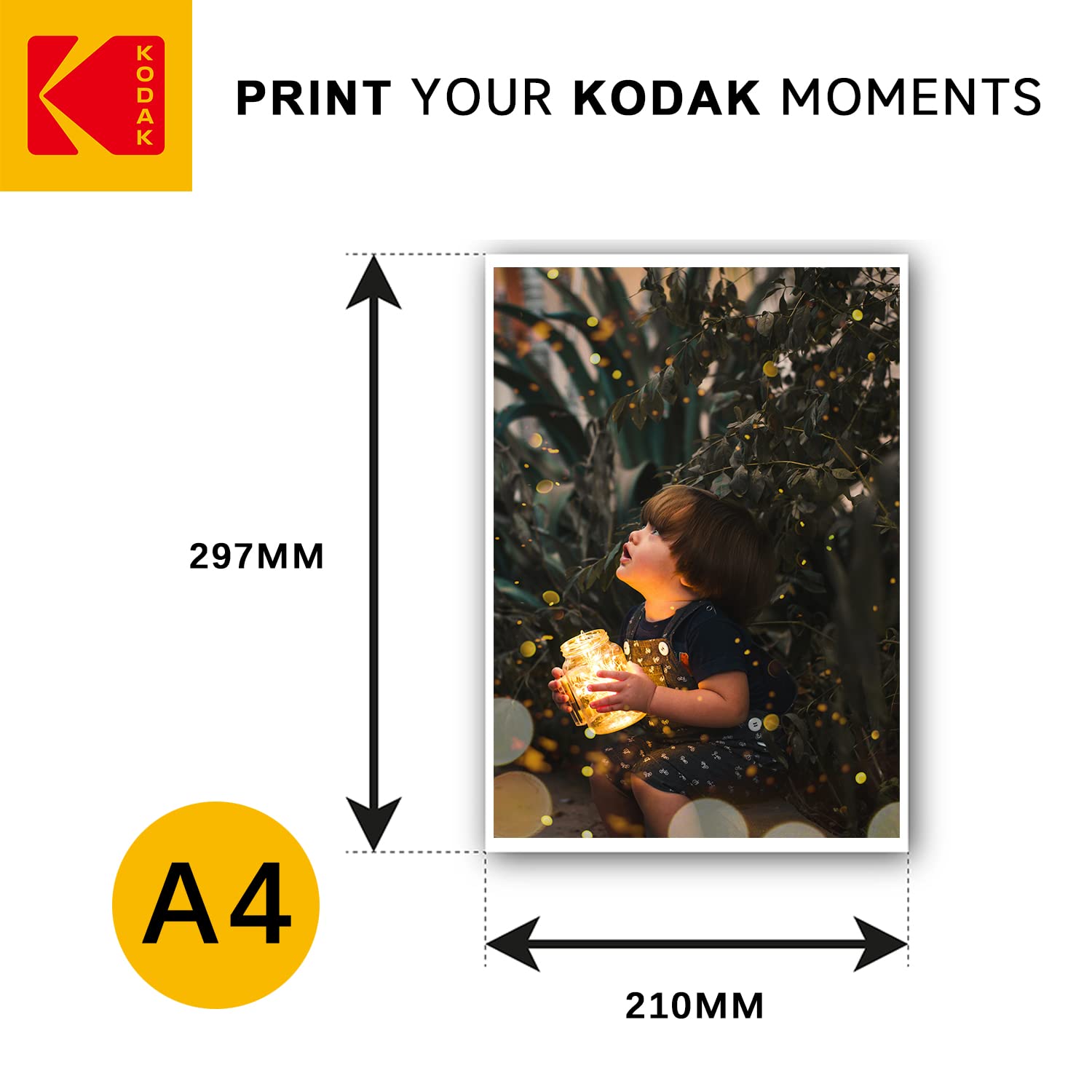 Carta Fotografica Kodak Lucida A4 - 50 Fogli Da 240 G/m², Per Stampanti A Getto D'Inchiostro, Impermeabile - Foto 10