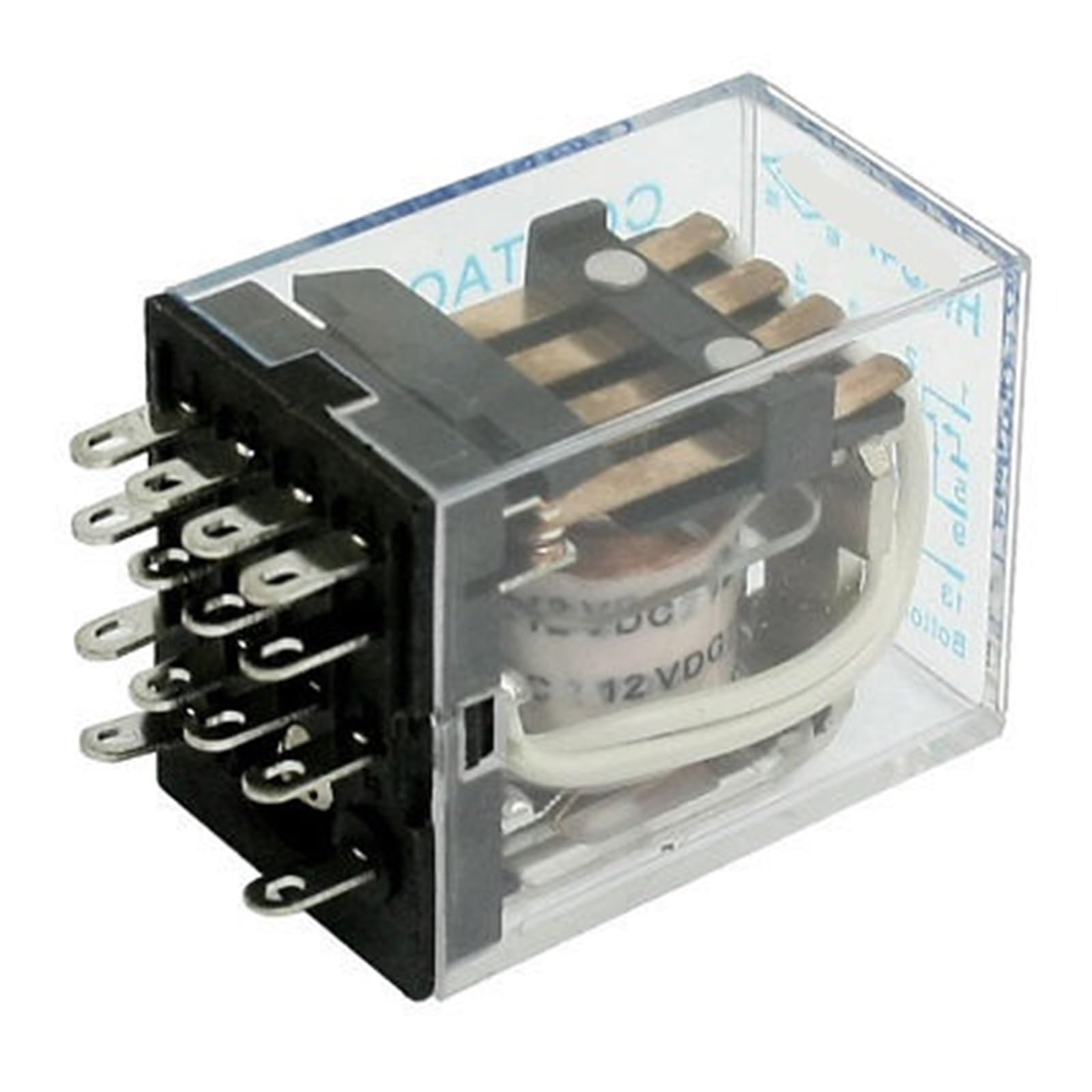 Relé electromecánico 4PDT 5A con bobina de baja tensión para paneles de control 3