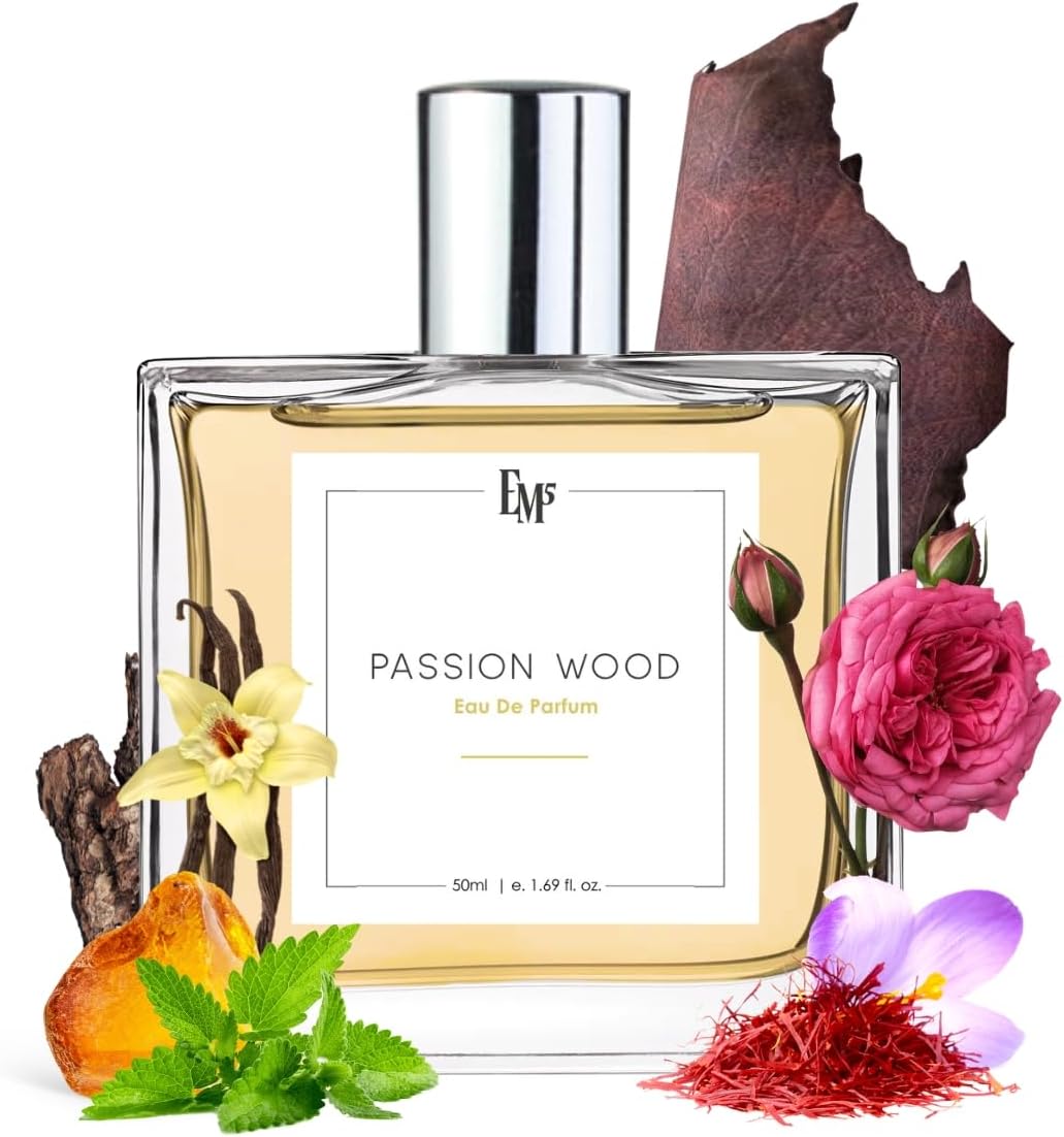 Passion Wood Perfume for Men & Women | Rich Oud Leather Woody & Spicy Fragrance | Strong & Long Lasting EDP Eau de Parfum | Bold Evening & Winter Scent | Luxury Gift for Him & Her | 50ml