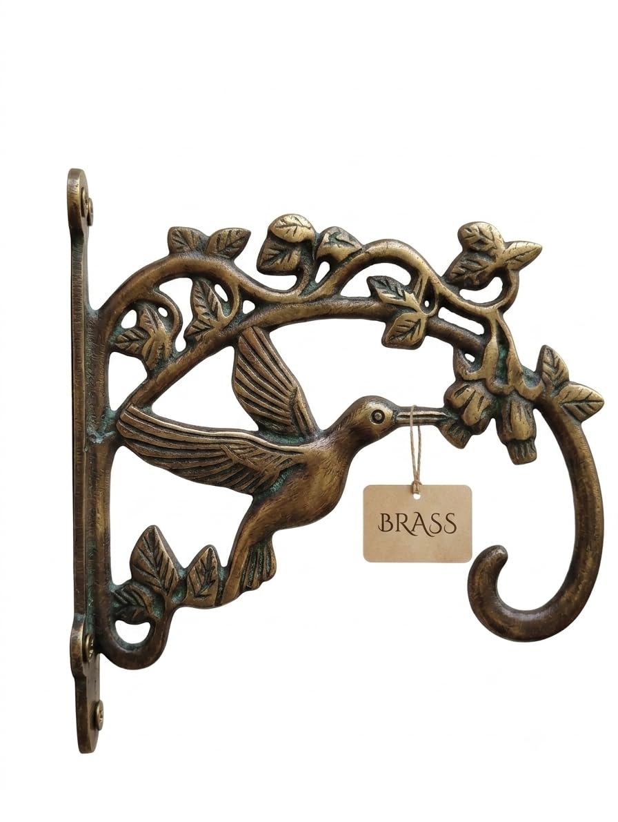 Brass Hummingbird Wall Bracket Hook with Antique Finish, 7inch cast Iron brekets and Set of Two brekets-picture-35