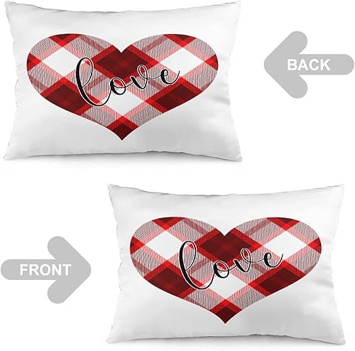 Miniatura 4 de Funda de almohada decorativa con cremallera oculta, suave, acogedora, rectangular, de dos lados impresos, para sofá, decoración del hogar, 20 x 30