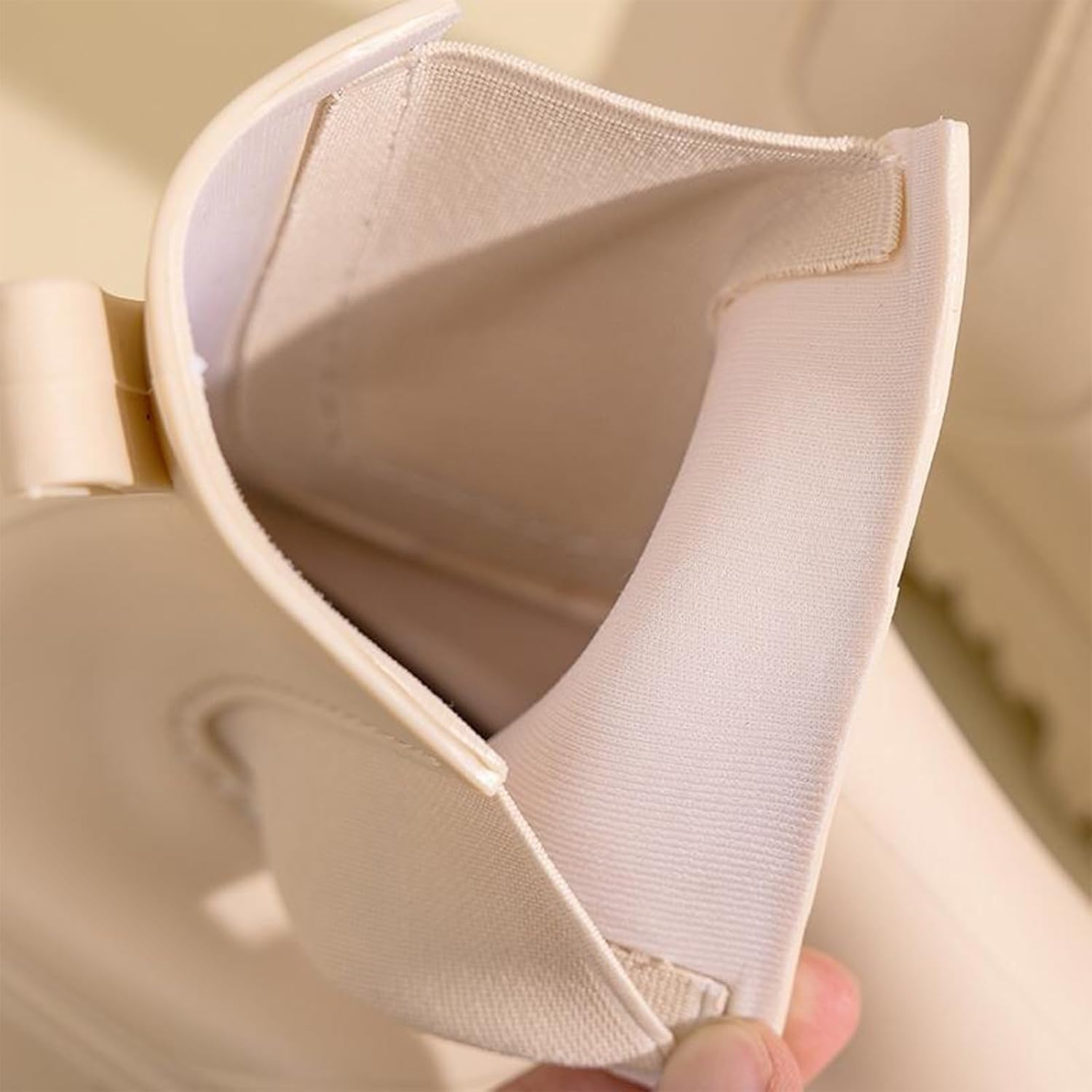 YYW Women's Short Rain Boots, Rubber Waterproof Chelsea Boots for Women, Anti-Slipping Lightweight Comfortable Ankle Garden Outdoor Shoes - Image 5