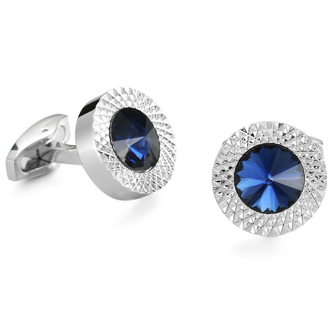 Two Tone Cufflinks Set Stylish Accessories for Men & Boys Wedding Business Gift