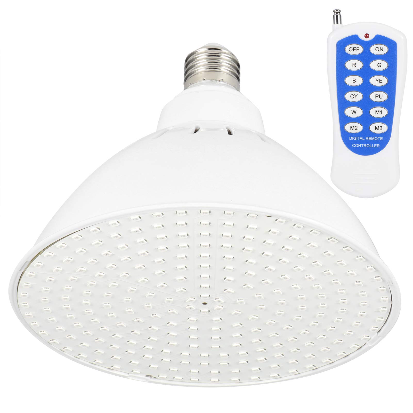 Qcwwy Beleuchtungsprodukte Pool Spa Lichter Glühbirne AC12V 25W IP68 Wasserdicht mit Fernbedienung für Schwimmbäder Teiche Brunnen E27 LED Unterwasserlicht Poollicht RGB Gartenarbeit