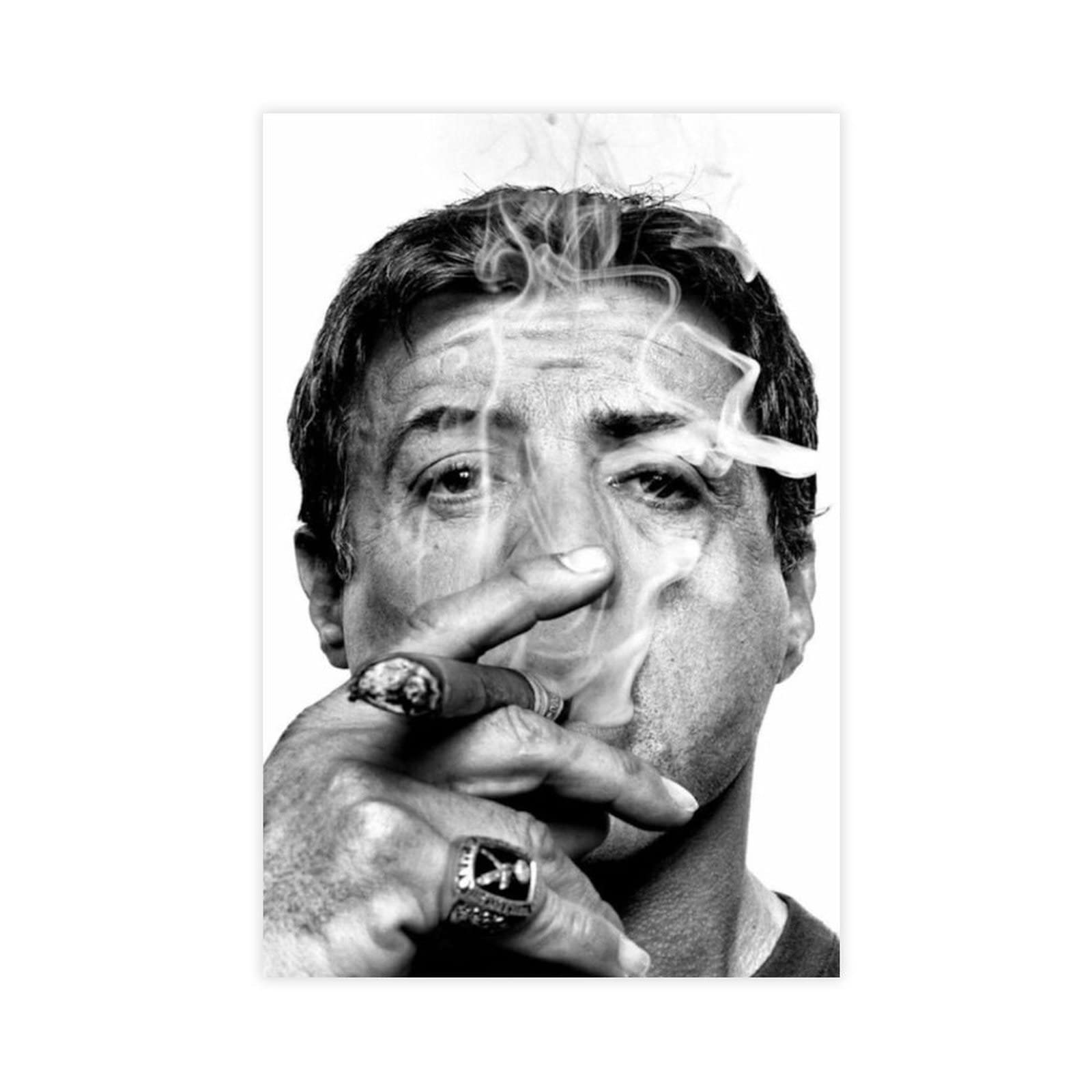 does sylvester stallone smoke cigarettes WeBert Sylvester Stallone Smoking Cigar Canvas Poster Bedroom Decor Sports  Landscape Office Room Decor Gift Unframed 50x75cm : Amazon.de: Home &  Kitchen
