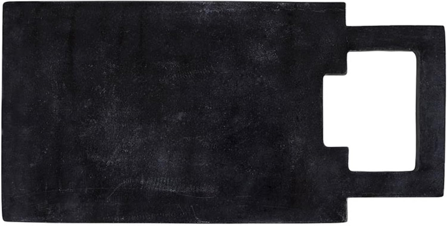 Santa Barbara Design Studio Marble Serving Board Tray, 18 x 9-Inch, Black Black 18" x 9" x 0.5"