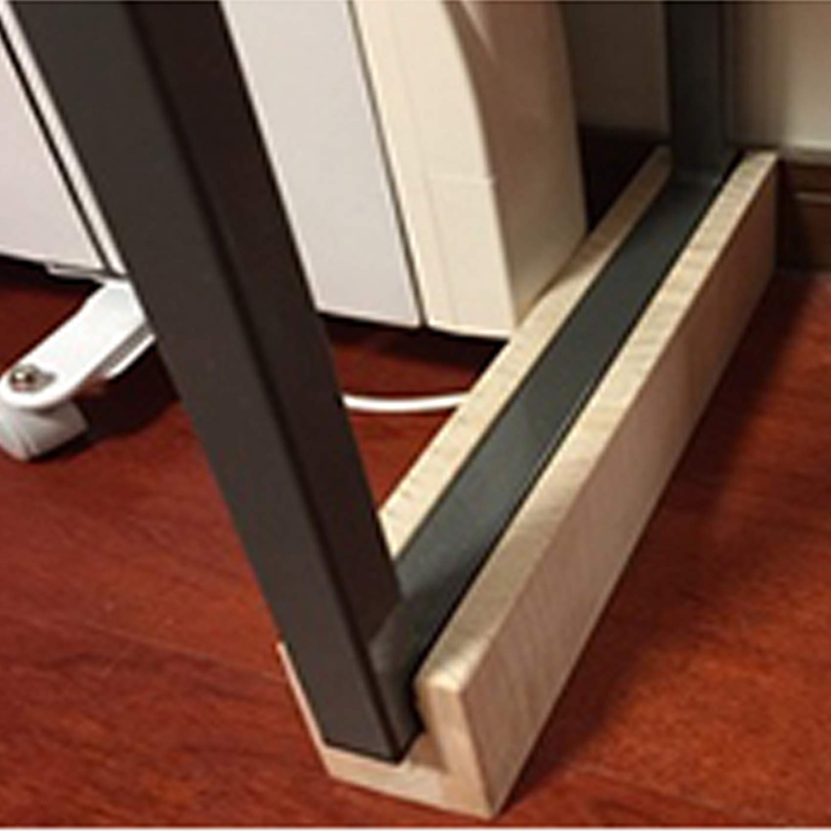 Patas de madera para muebles, paquete de 4 elevadores de altura ajustables para sofá, mesa, escritorio, cama, 10 x 1,2 x 5 cm, elevadores de muebles para armarios y más